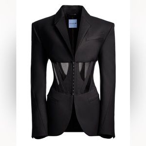 H&M Mugler XXS corset blazer